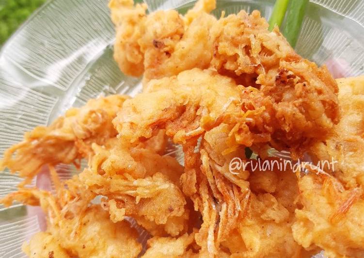 Cara Gampang Membuat Udang goreng crispy Anti Gagal