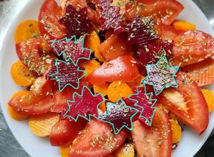 Una foto de Ensalada navideña - Para esos días de calor