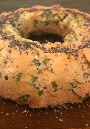 Una foto de Budín de lechuga y queso (se pueden hacer buñuelos también)