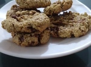Una foto de Galletas de avena con chispas de chocolate