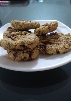 Una foto de Galletas de avena con chispas de chocolate