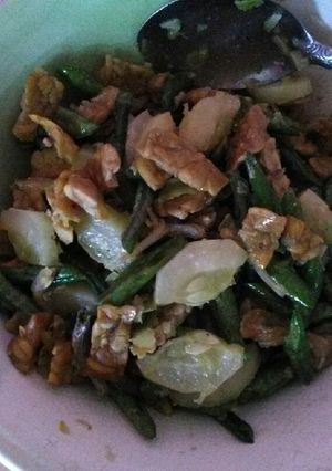 Foto resep Tumis kacang panjang, tempe dan ketimun #simpel