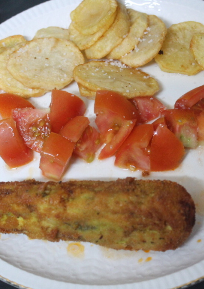 Una foto de Pepino relleno de chistorra