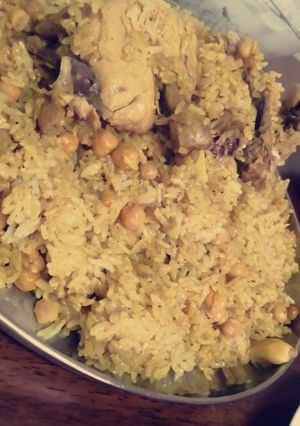 صورة لوصفة رز بحمص