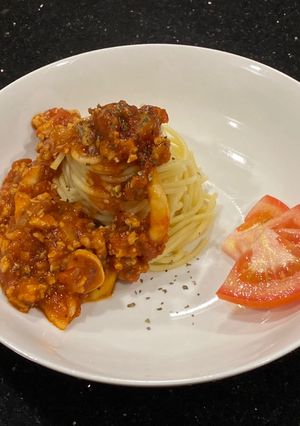 A picture of Home-made Bolognese.