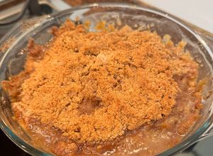 Foto de Crumble de maçã, banana e doce de leite