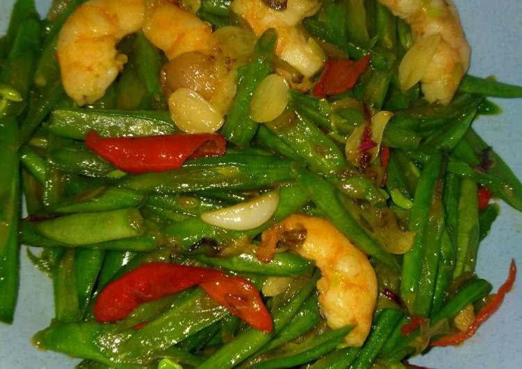 Tumis buncis saus tiram