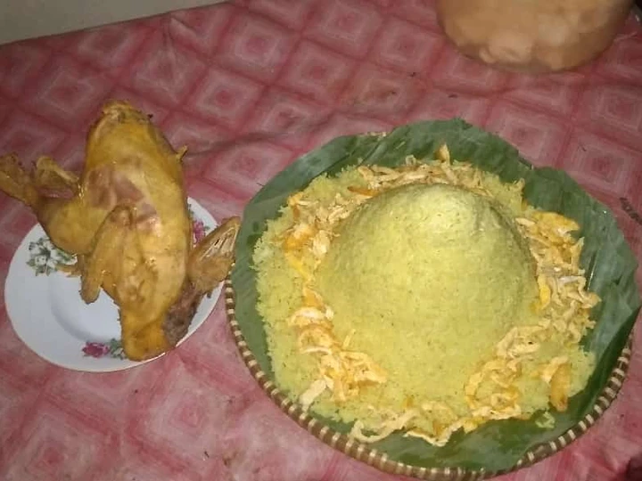Cara Gampang Membuat Resep Tumpeng nasi kuning sederhana yang Enak Banget Anti Ribet, Lezat Sekali