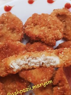 عکسی از دستور ناگت مرغ