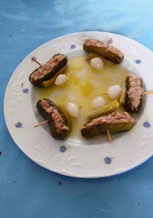 Una foto de Pincho de pepinillo