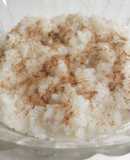 Arroz con leche y coco