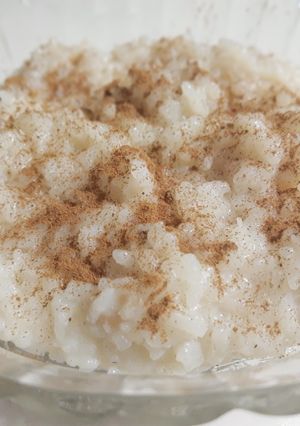 Una foto de Arroz con leche y coco