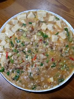 豬絞肉麻婆豆腐 的食譜成品照片