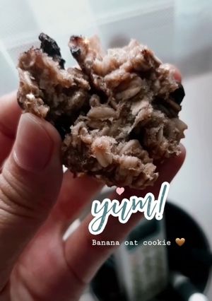 Foto resep Cemilan Sehat Oat & Banana Cookies (Tanpa Gula)