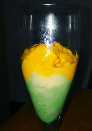 A picture of Tricolour rajbhogicecream.