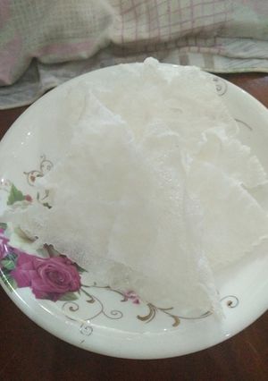 Hình của món Bánh tráng phồng.