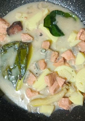 Foto resep Salmon Kuah Santan