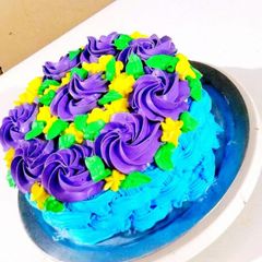 Colourful Cream Cake A picture of Colourful Cream Cake.