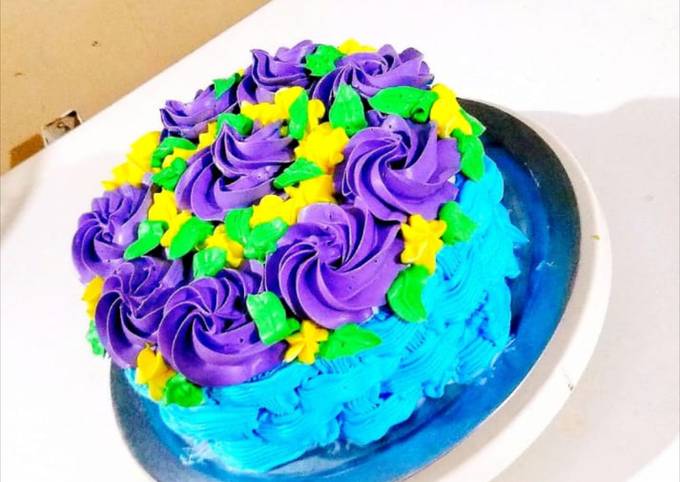 Recipe of Speedy Colourful Cream Cake