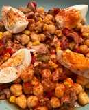 Ensalada de garbanzos con escalivada