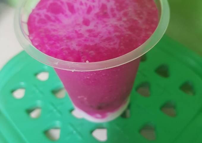 Resep Jus Buah Naga Enak Oleh Yen Ni Cookpad