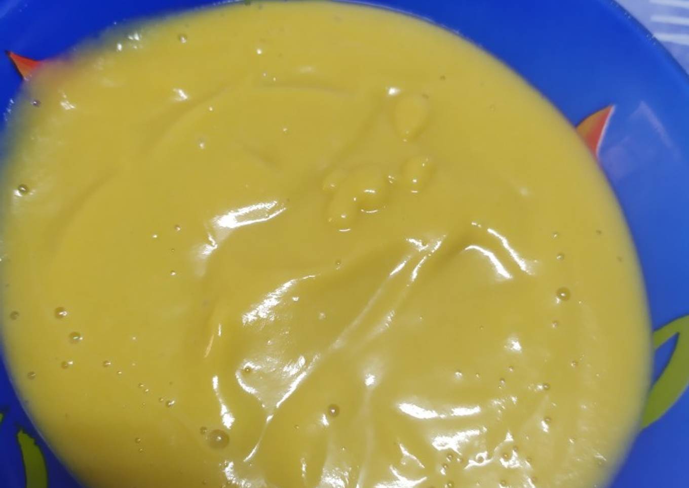 Crema de calabacín y quesitos