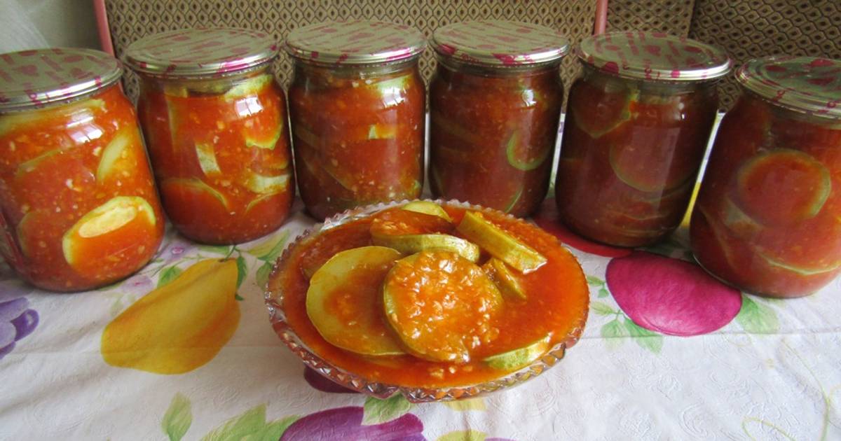 Салат из кабачков Тещин язык на зиму - рецепт с фото пошагово