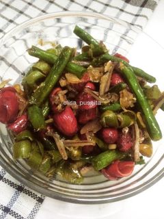 Foto resep Tumis Kacang Panjang Kulit Melinjo