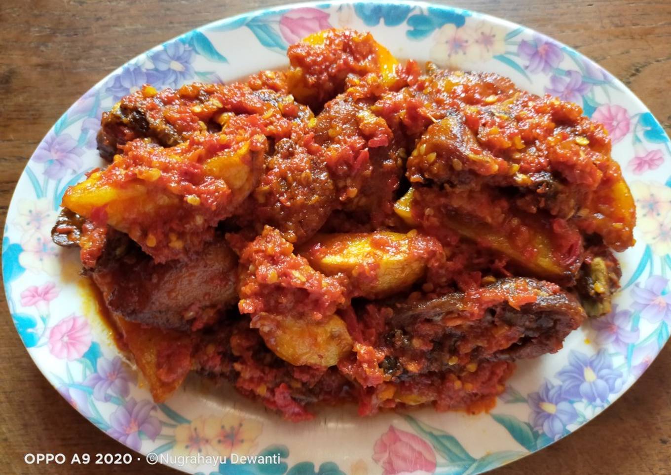 Ayam Bumbu Ngo Hiong Goreng Balado Campur Kentang