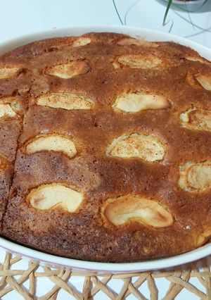 عکسی از دستور کیک سیب دارچینی