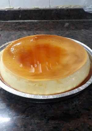 Una foto de Flan casero diferente. Grace