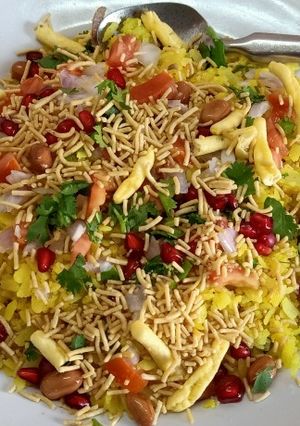 A picture of Indori poha.