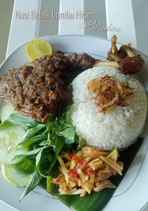 Foto resep Nasi Bebek bumbu Hitam ala Madura