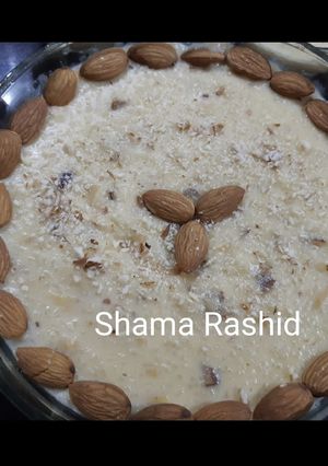 A picture of Badam kheer.