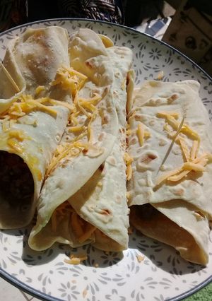 A picture of Wrapper with mince.