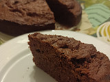 Bizcocho chocolate con harina de almendras