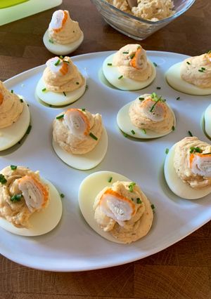Une photo de ☆Œufs Mimosa au Surimi☆