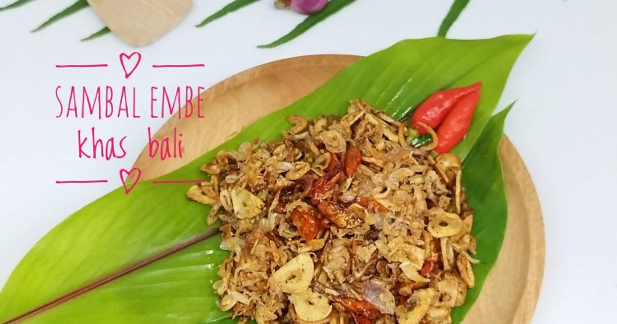 Resep Sambal Embe Khas Bali Oleh Yanti Sutanto Cookpad