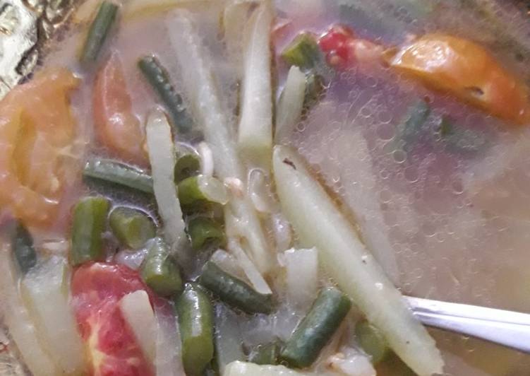 Sayur labu siam kacang panjang simpel