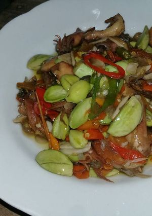 Foto resep Cumi Asin Tumis Pete