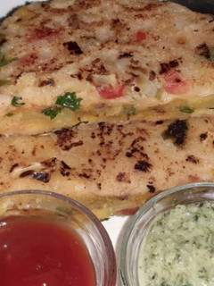 A picture of Crispy Suji bread toast.
