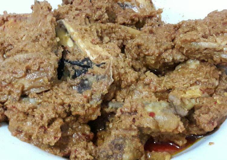 Rendang ayam kampung ala kak ros 😘😘😘