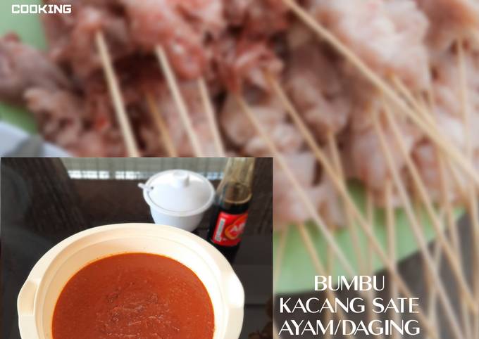 Resep Bumbu Kacang Sate Ayam/Daging, Menggugah Selera