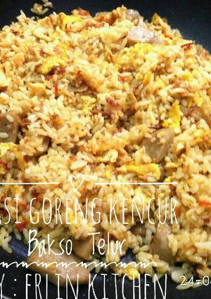 Foto resep Nasi goreng kencur telur bakso