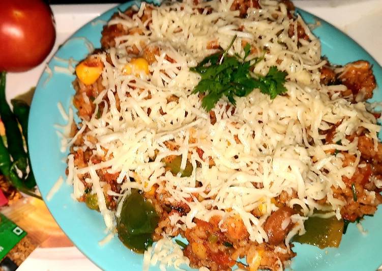 Mexican rice with Indian twist