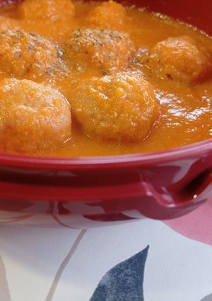 Una foto de Albóndigas de pavo en salsa de verduras