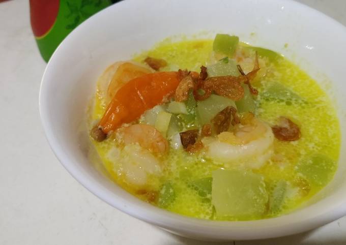 Sayur Lontong - Sayur Labu siam santan