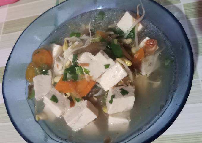 Resep Sayur Bening Tahu Cambah Kedelai Oleh Bunda Bian Cookpad