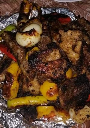 صورة لوصفة مشويات ضاني ونيفة على الفحم بأحلى طعم 😋😋