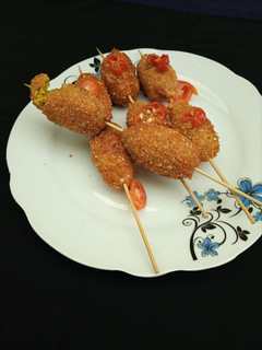 Yam kebabs ainihin hoton girkin